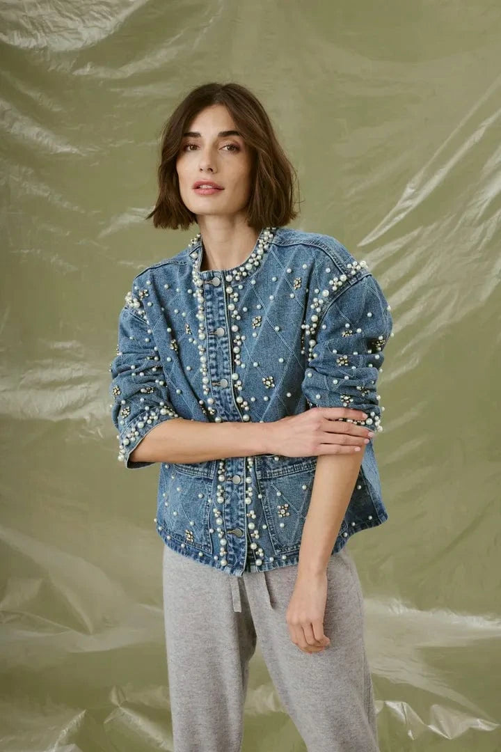Culture Alys Denim Jacket - Light Blue Wash