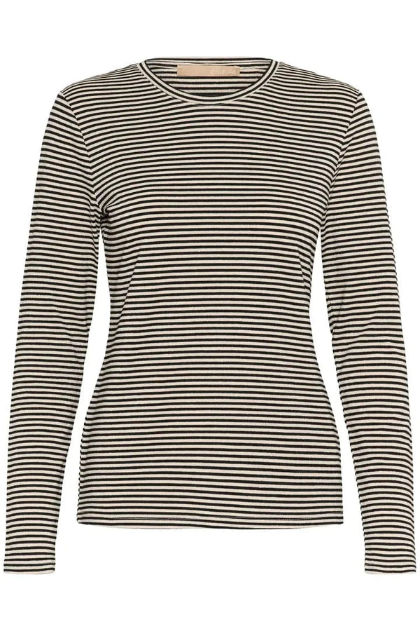 Culture Kiddy LS Oneck - Black/White Stripe
