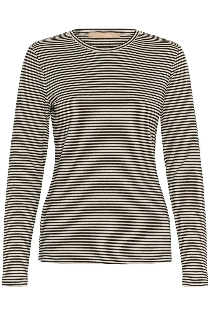 Culture Kiddy LS Oneck - Black/White Stripe