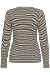 Culture Kiddy LS Oneck - Black/White Stripe