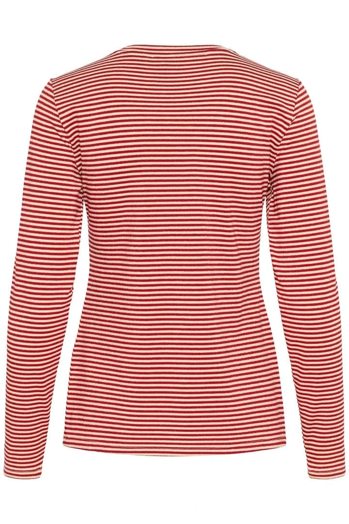 Culture Kiddy LS Oneck - Red/White Stripe