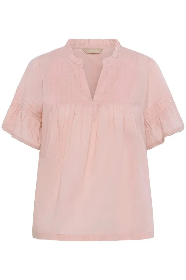 Culture Cybelle SS Blouse - Pale Mauve