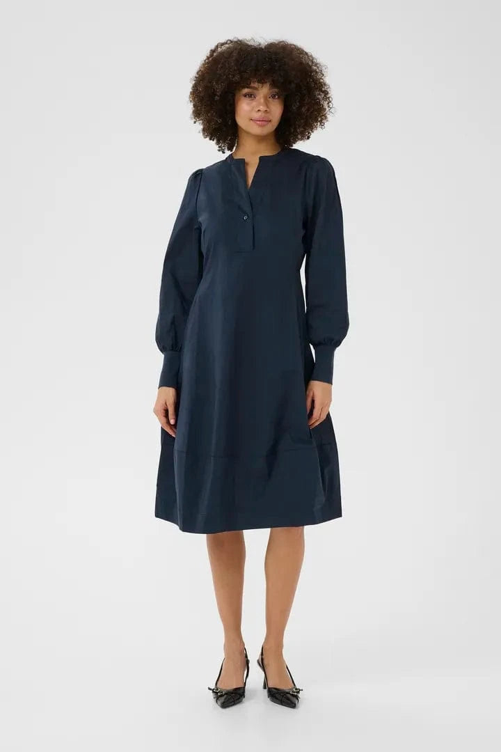 Culture Antoinett Rib Dress - Blue Iris