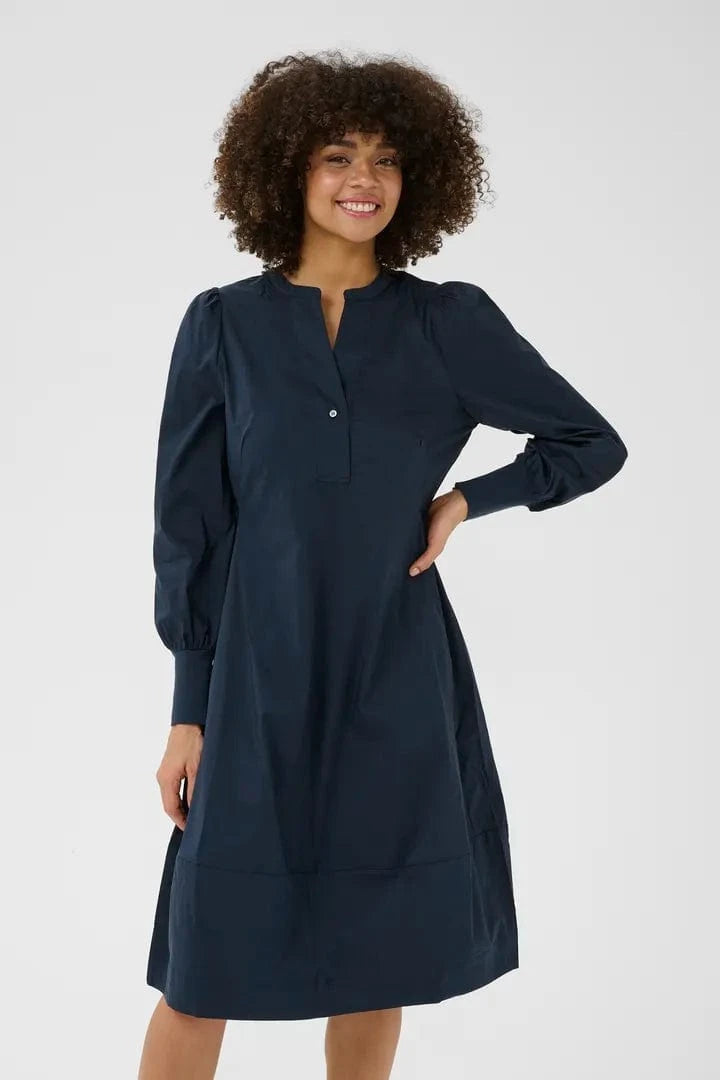 Culture Antoinett Rib Dress - Blue Iris