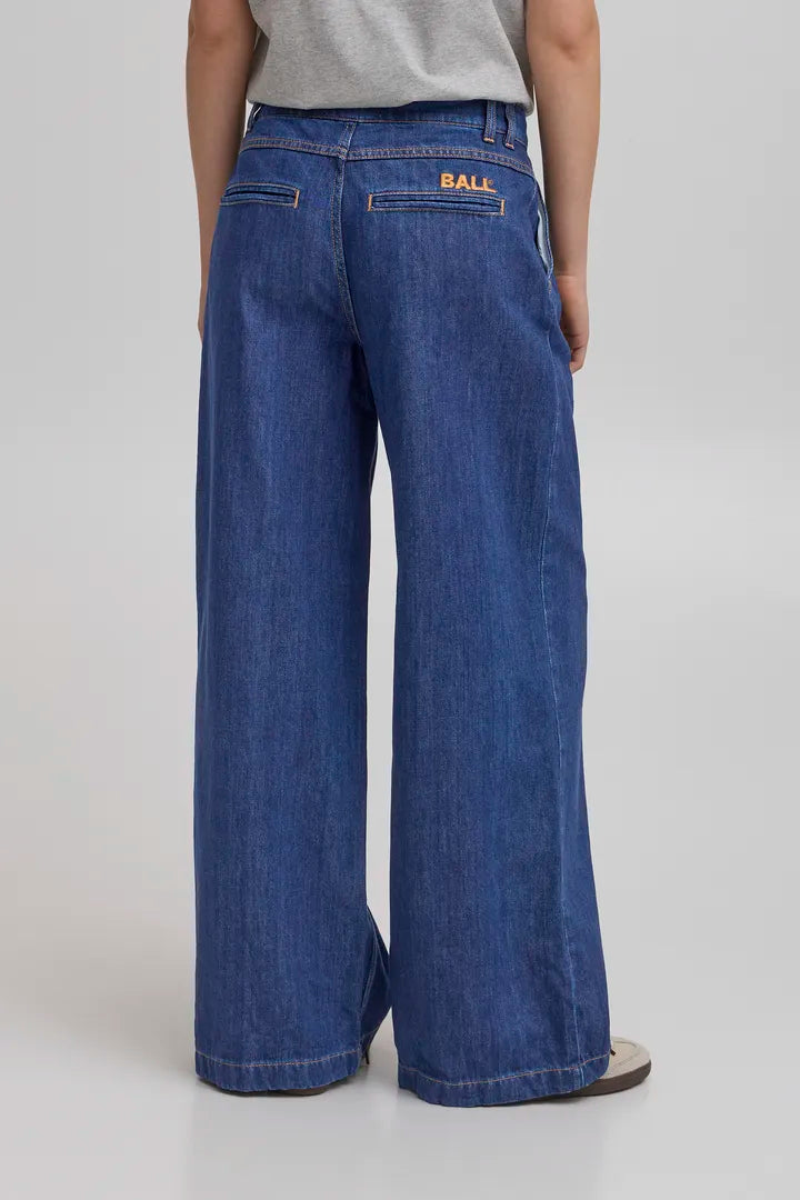 Ball Wilma Wide Jeans - Medium Blue