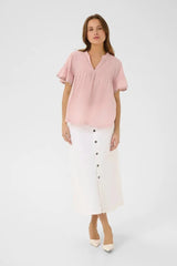 Culture Cybelle SS Blouse - Pale Mauve
