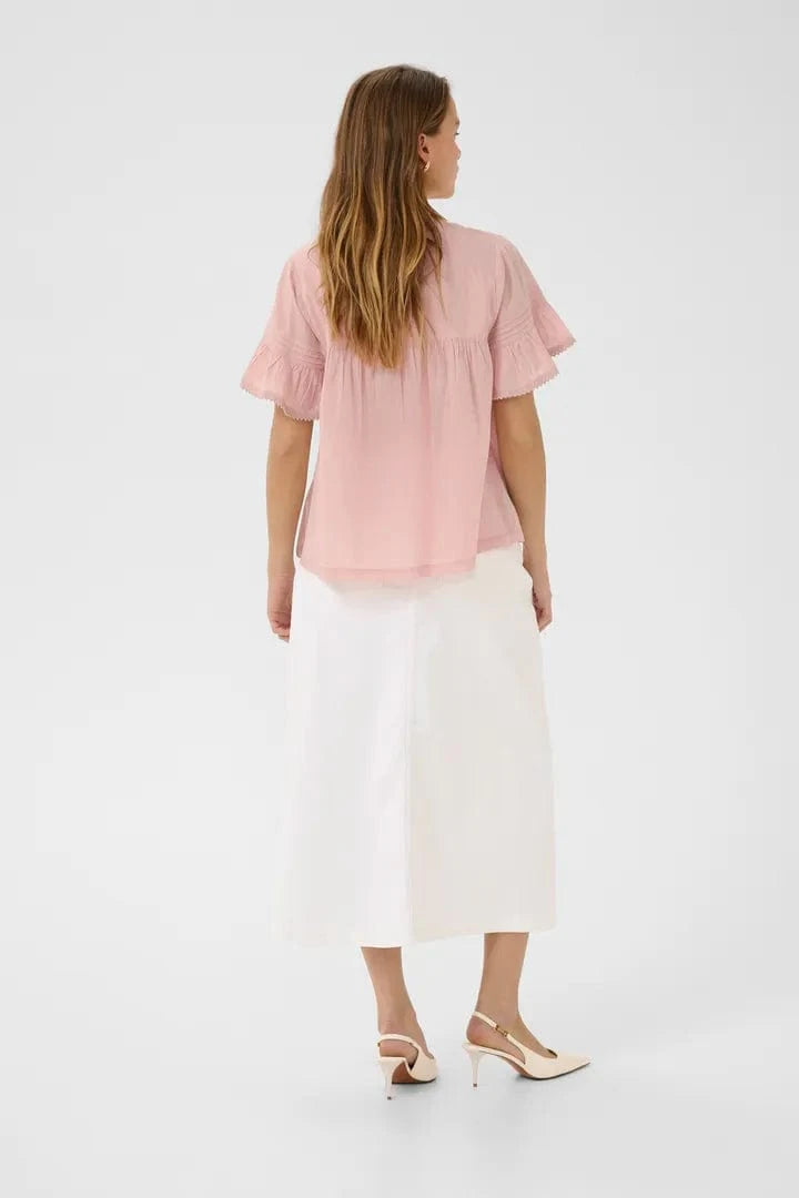 Culture Cybelle SS Blouse - Pale Mauve