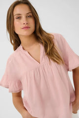 Culture Cybelle SS Blouse - Pale Mauve