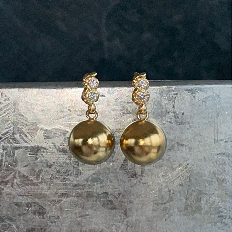 Stine A Fow & Disco Ball Earring - Gold