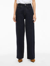 Vila Freya Jaf HW Wide Jeans - Dark Blue