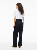 Vila Freya Jaf HW Wide Jeans - Dark Blue