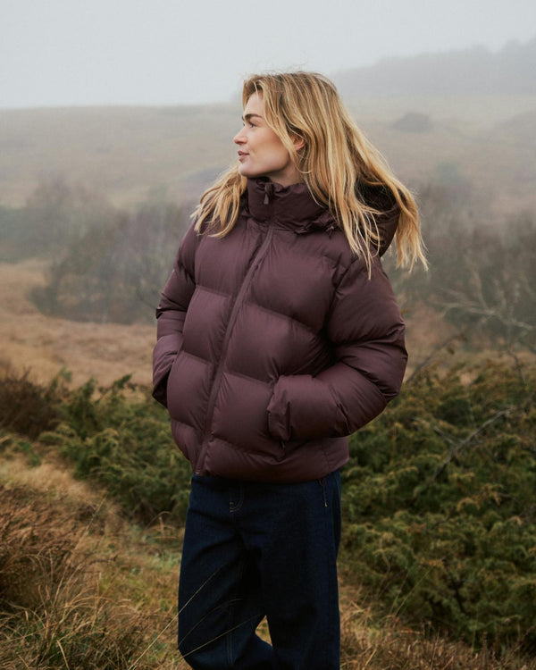 Neo Noir Fox C Puffer Jacket - Bordeaux