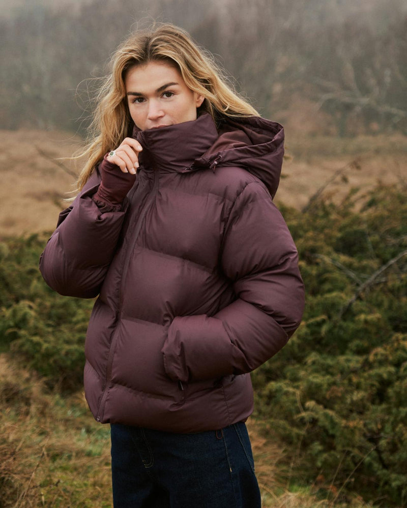 Neo Noir Fox C Puffer Jacket - Bordeaux