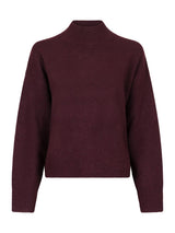 Neo Noir Paulina Knit Blouse - Wine
