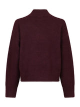 Neo Noir Paulina Knit Blouse - Wine