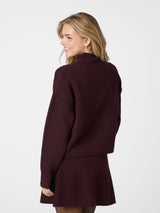 Neo Noir Paulina Knit Blouse - Wine