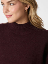 Neo Noir Paulina Knit Blouse - Wine