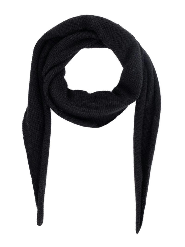 Neo Noir Misty Knit Scarf - Black