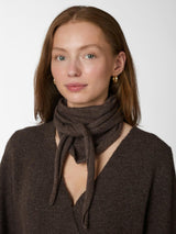 Neo Noir Misty Knit Scarf - Dark Brown