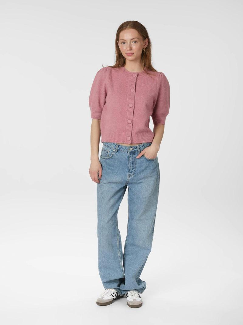 Neo Noir Trudy Knit Cardigan - Rose