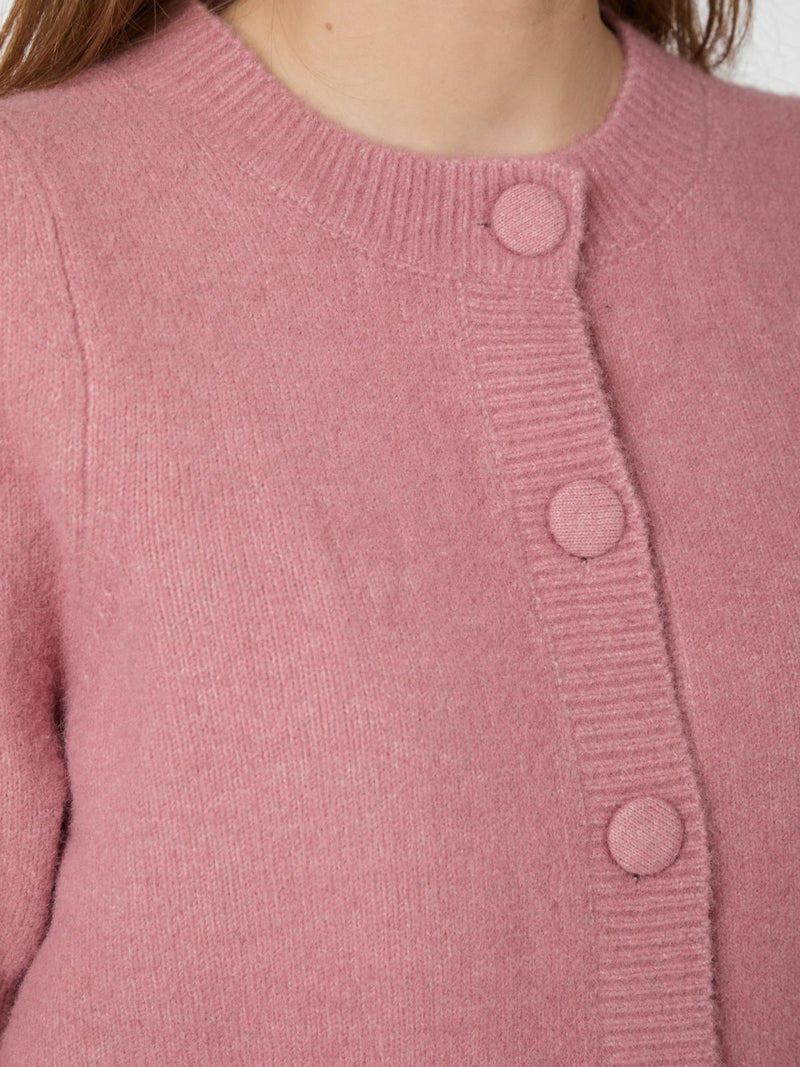 Neo Noir Trudy Knit Cardigan - Rose
