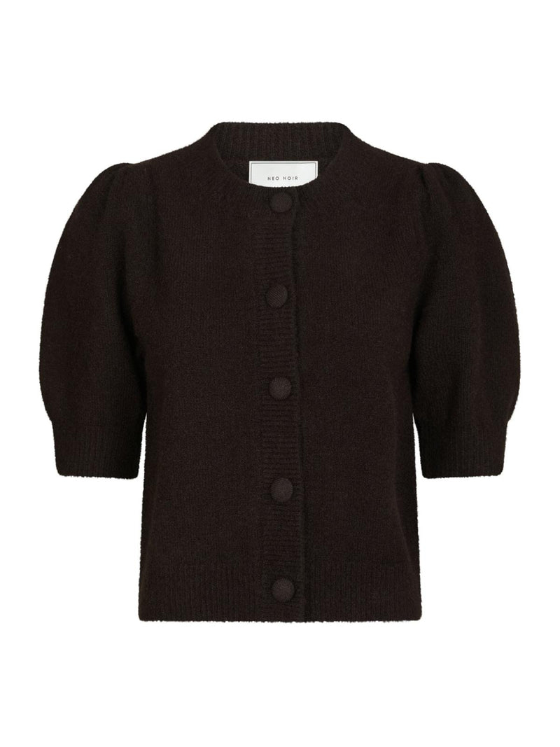 Neo Noir Trudy Knit Cardigan - Dark Brown