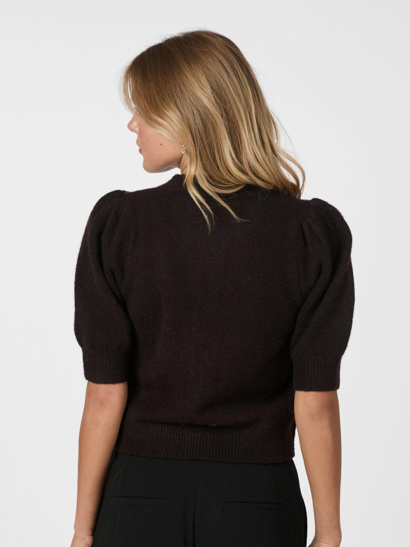 Neo Noir Trudy Knit Cardigan - Dark Brown