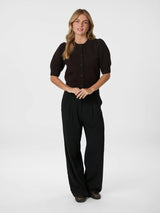 Neo Noir Trudy Knit Cardigan - Dark Brown