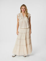 Neo Noir Felicia S Voile Skirt - Ivory