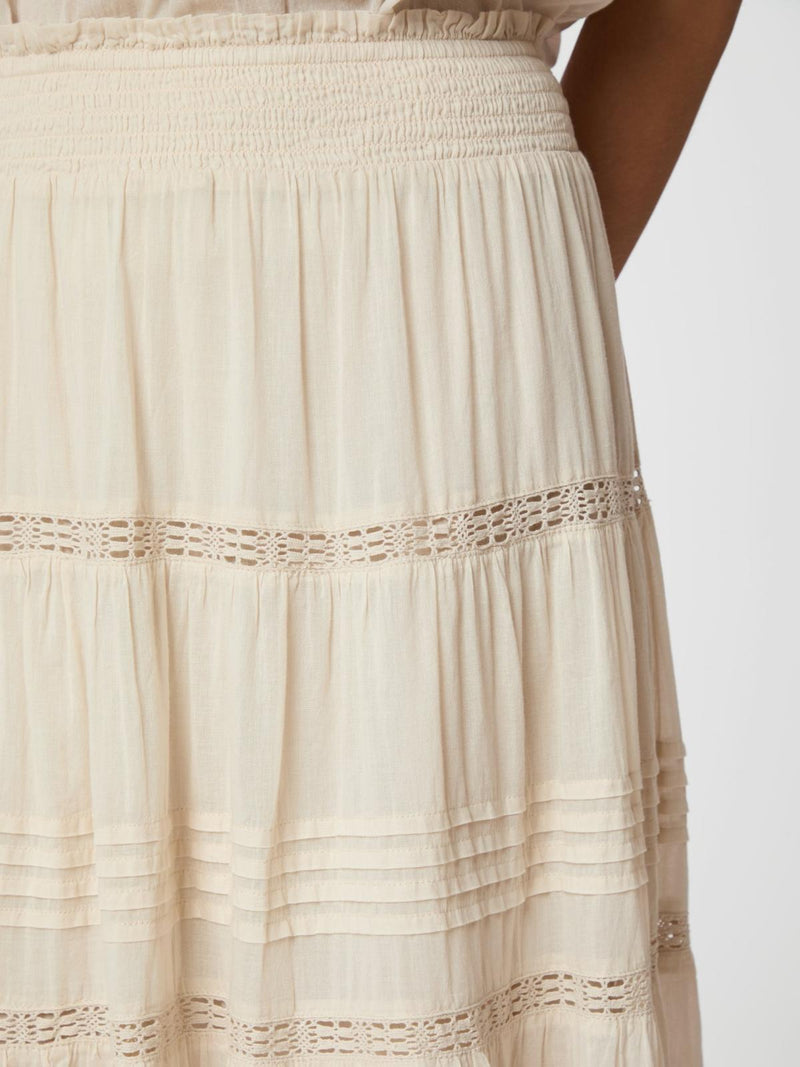 Neo Noir Felicia S Voile Skirt - Ivory