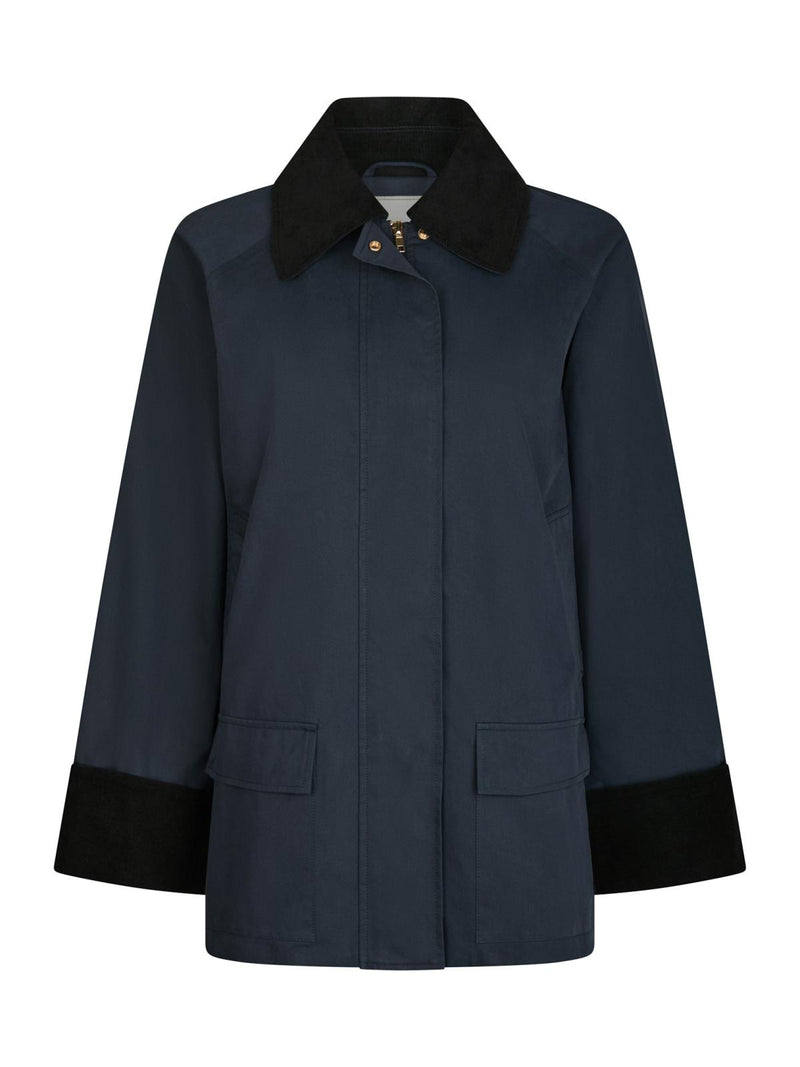 Neo Noir Anastacia Cord Jacket - Navy