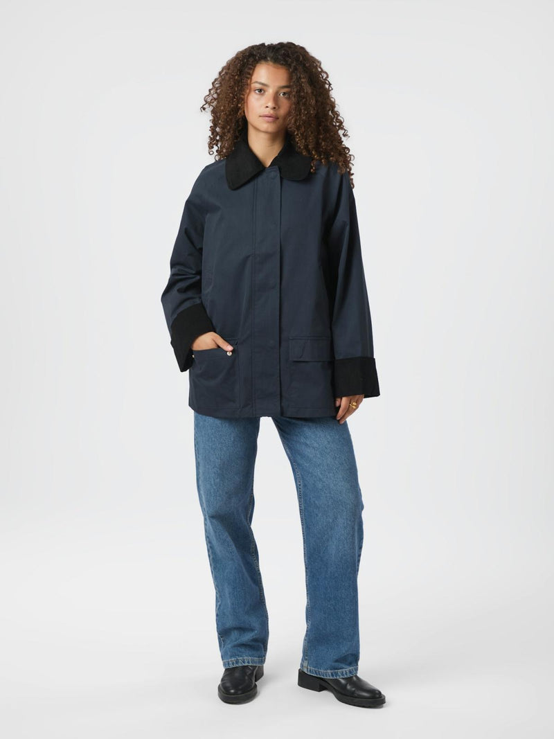 Neo Noir Anastacia Cord Jacket - Navy