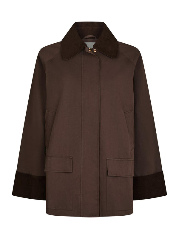 Neo Noir Anastacia Cord Jacket - Brown