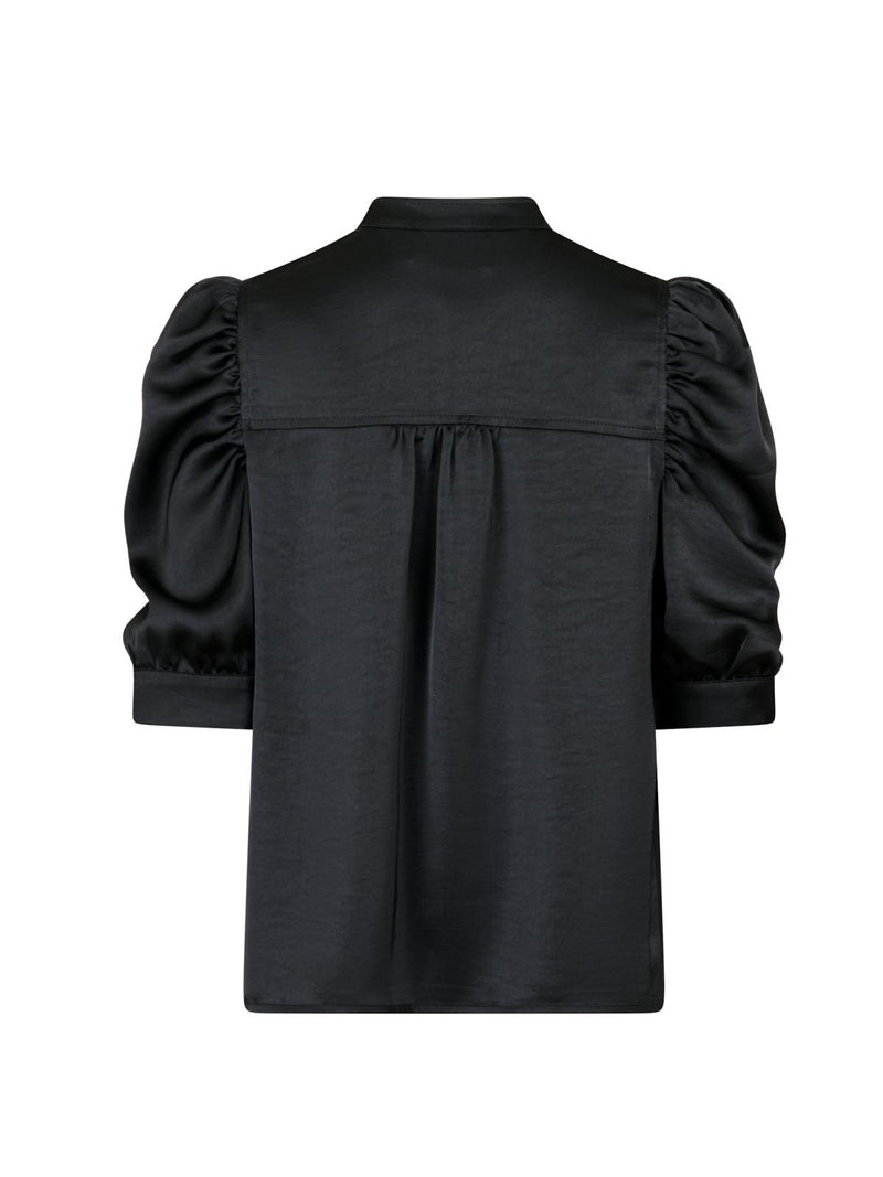 Neo Noir Roella Heavy Sateen Blouse - Black