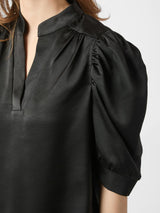 Neo Noir Roella Heavy Sateen Blouse - Black