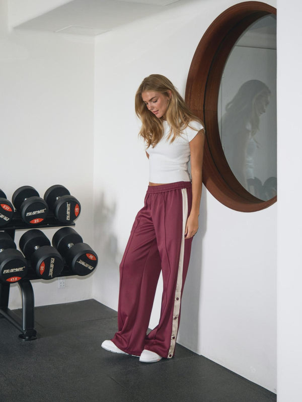 Neo Noir Puggy Track Suit Pants - Bordeaux
