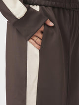 Neo Noir Puggy Track Suit Pants - Dark Brown