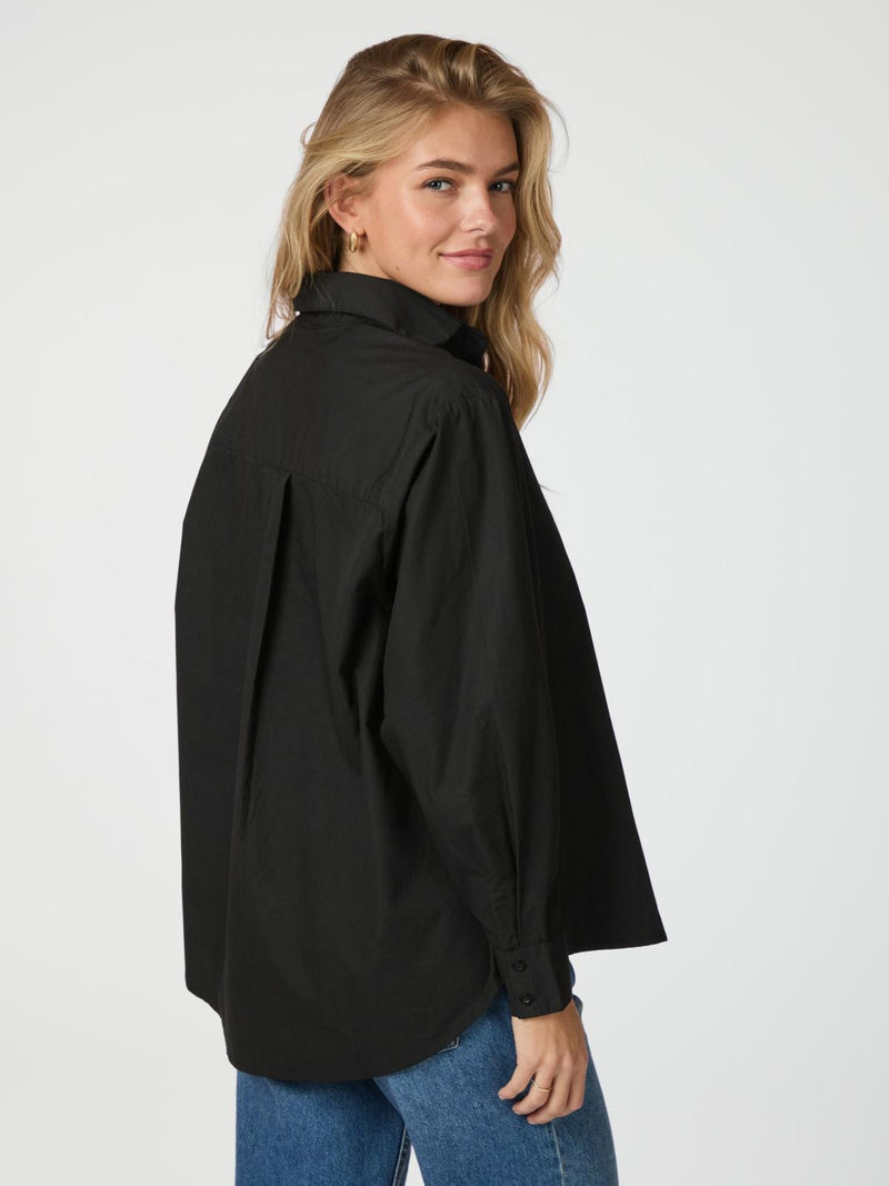 Neo Noir Dalma C Poplin Shirt - Black