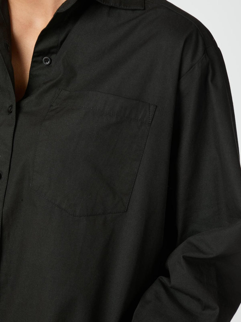 Neo Noir Dalma C Poplin Shirt - Black