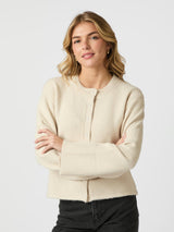 Neo Noir Mixie Knit Cardigan - Ivory