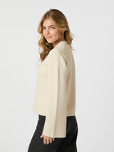 Neo Noir Mixie Knit Cardigan - Ivory