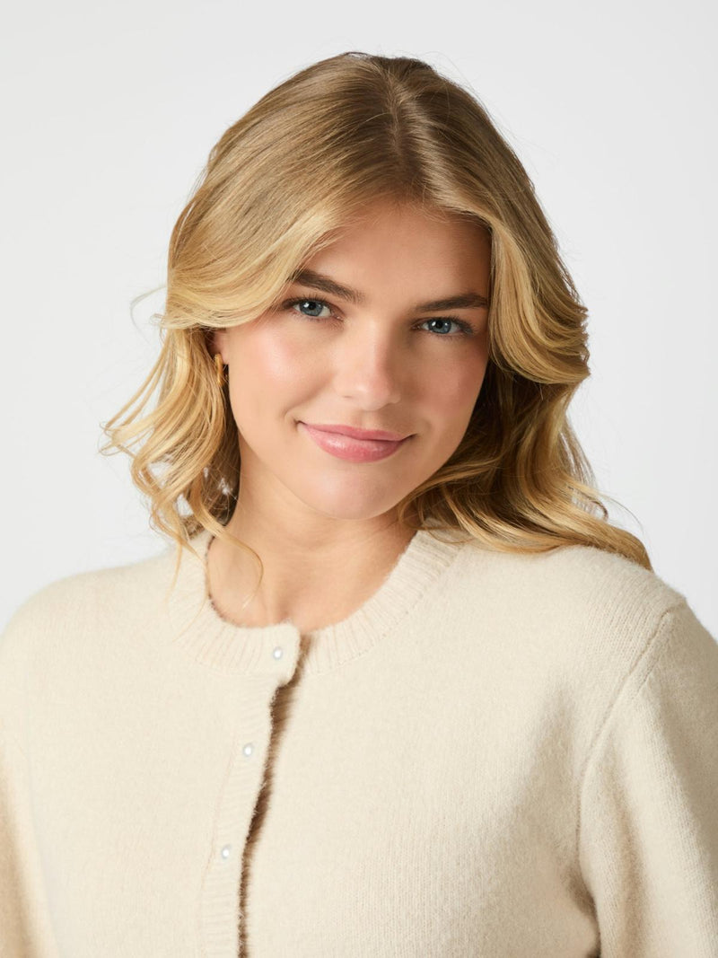 Neo Noir Mixie Knit Cardigan - Ivory