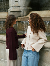 Neo Noir Mixie Knit Cardigan - Ivory