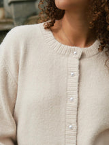 Neo Noir Mixie Knit Cardigan - Ivory