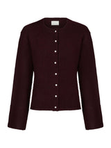 Neo Noir Mixie Knit Cardigan - Wine