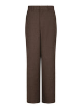 Neo Noir Emmett Melange Pants - Brown Melange
