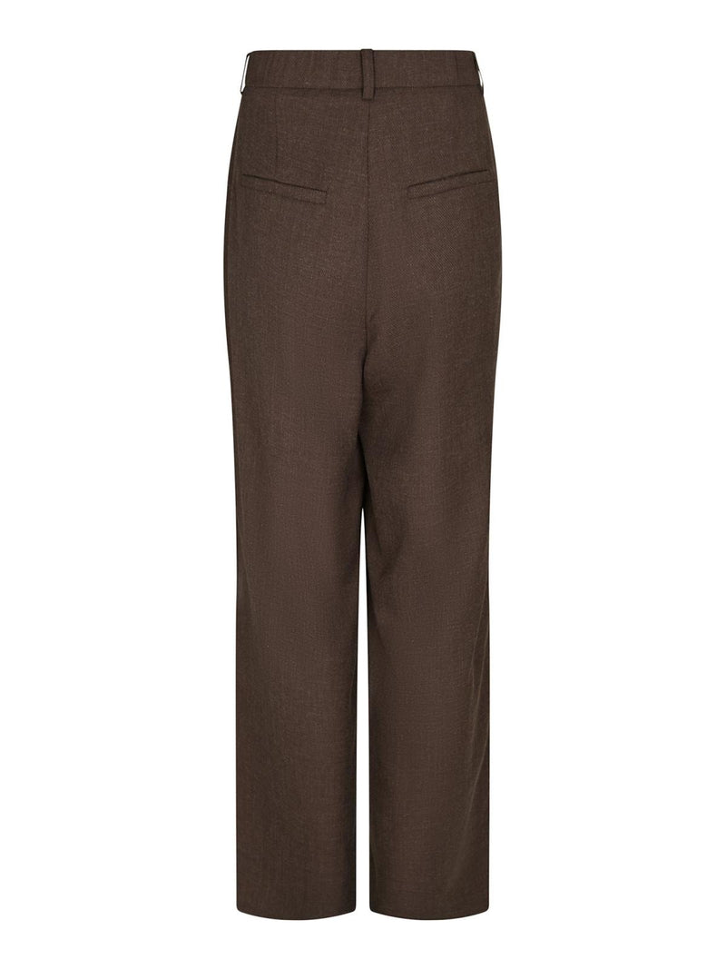 Neo Noir Emmett Melange Pants - Brown Melange