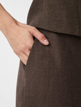 Neo Noir Emmett Melange Pants - Brown Melange