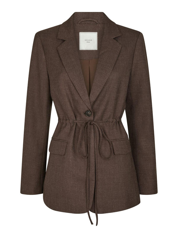 Neo Noir Jemmie Malange Blazer - Brown Melange
