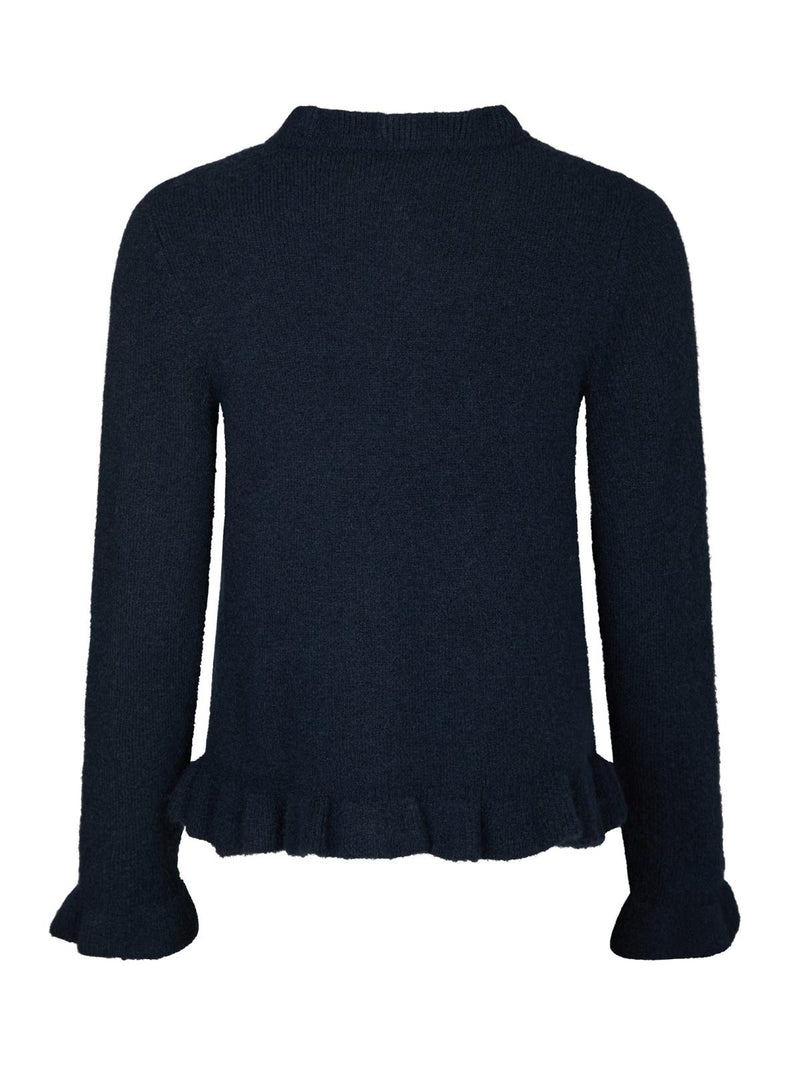 Neo Noir Elowen Knit Blouse - Navy